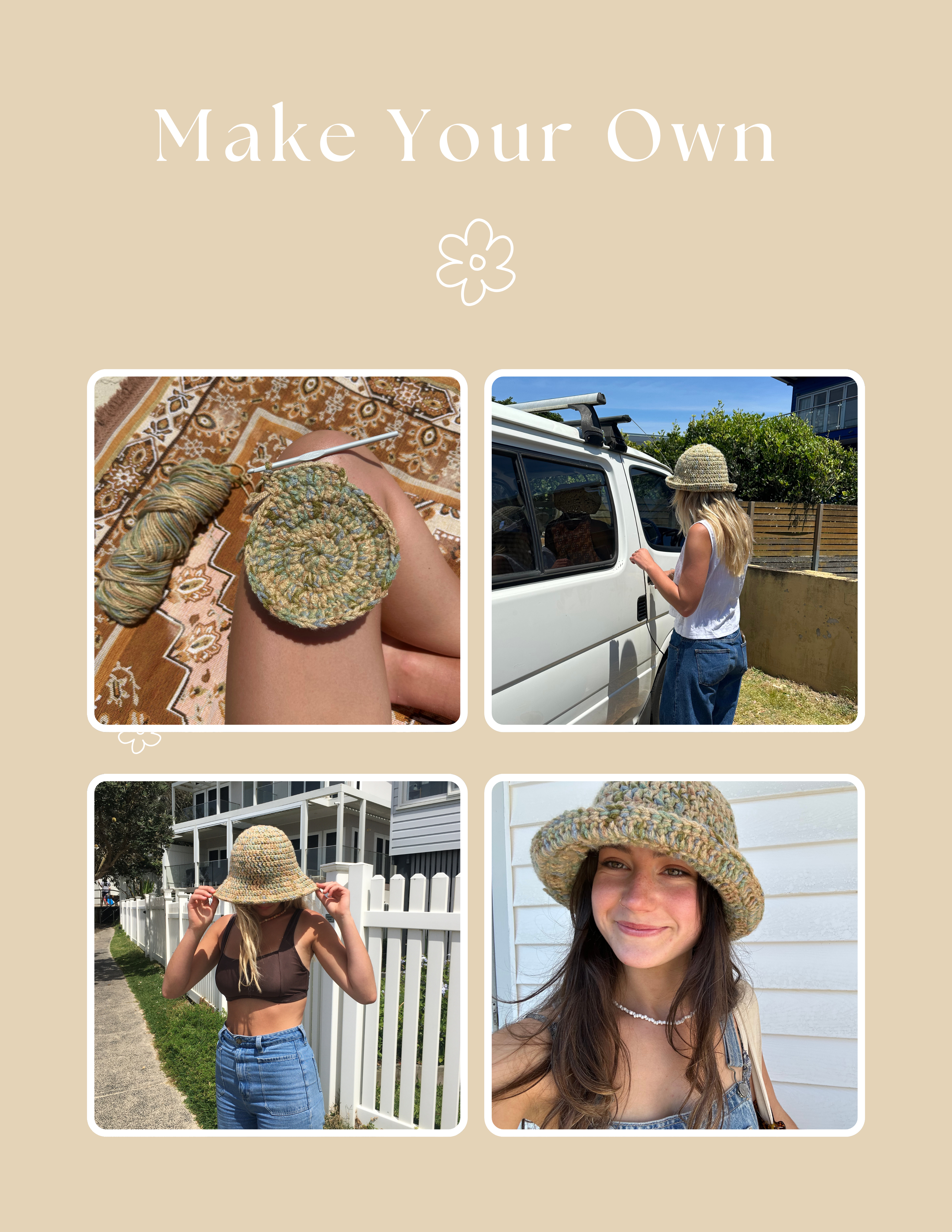 Crochet Hat Pattern - Juney